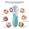 Attop Electric Facial Cleansing Brush - 3 Brush Heads & 2 Speeds for Deep Cleaning, Blackhead Removal & Massage (Pink/White) - 4 of 4