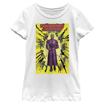 Girl's Guardians of the Galaxy Vol. 3 High Evolutionary Group Comic Book Poster T-Shirt