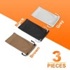 Unique Bargains Microfiber Soft Storage Women Men Eyeglasses Bag 3 Pcs - 3 of 4