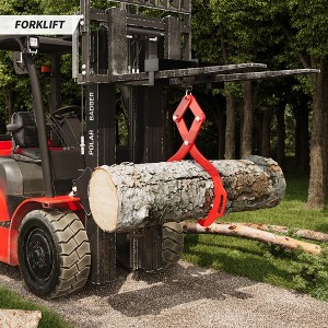 32 Inch Log Lifting Tongs, 2 Serrated Claw Hook, 2200LBS Heavy Duty Grapple Timber Claw with Handles, Lumber Log Skidding Tongs for Tractors, Trucks - 1 of 4