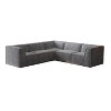 106*106" Chenille Modular L-Shaped Sectional Sofa, Luxury Floor Couch Set, Upholstered Indoor Furniture - 3 of 4
