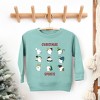 The Juniper Shop Christmas Spirits Red Words Toddler Graphic Sweatshirt - 4T - Seafoam - 2 of 3