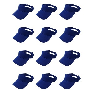 12 Pack Sun Visor Hats Stylish Protection for Sun and Heat - 1 of 4