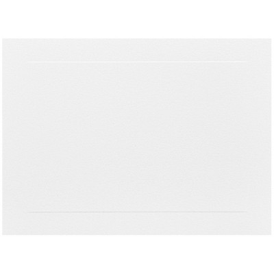 JAM Paper Blank Flat Note Cards A7 Size 5 1/8 x 7 White Panel 1751009I