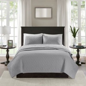 Sapphtopaz 3-Piece Reversible Quilt Set, Cottage-Inspired Stitch Pattern Sheet Set, Bedding Comforter Set for Women, Men, Kids & Teens - 1 of 4
