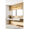 Sutton 5-Light Modern Vanity Wall Light - Steel, Dimmable, Damp Rated, 39.5" Wide - 2 of 4