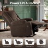 FURNIinspire Sofas Power Lift Recliner Sofas with Massage and Heat for Elderly People for Living Room, Brown,39.8"*29"*41" - 4 of 4