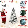 Racxily Flocked Pre-Lit Artificial Christmas Tree, Snowy Holiday Decor - 2 of 4