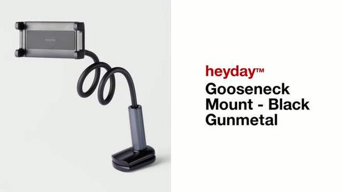 Gooseneck Mount - heyday&#8482; Black Gunmetal, 5 of 6, play video