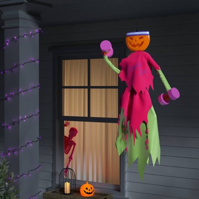 Lewis & Friends™ 40" Lit Talking Pumpkin Iron Lewcy™ Pumpkin Ghoul Halloween Decorative Prop - Hyde and EEK! Boutique™