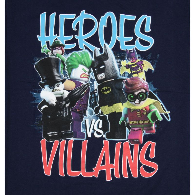 LEGO Batman The Movie Boys Heroes Vs. Villains Character T-Shirt, 3 of 4