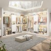 Besiost Set of 3 Corner Closet System with 8 Hanging Rods and 6 Drawers, 10 FT-12 FT Walk-In Closet Organizer - 3 of 4