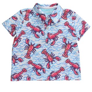 RuggedButts Baby Boys Knit Short Sleeve Performance Polo - 1 of 4