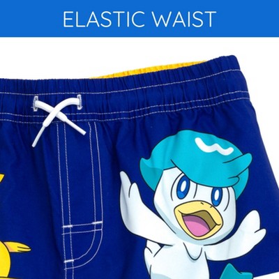 Pokemon Little Boys Compression UPF 50+ Swim Trunks Bathing Suit Blue 7-8 — фото 6