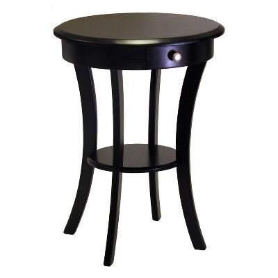 Sasha Round Accent Table - Black - Winsome