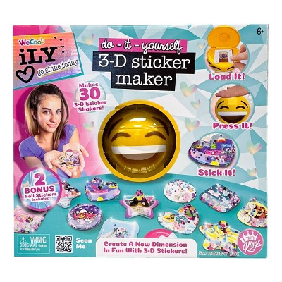  Menolana DIY Sticker Maker, Children's 3D Stickers Machine,  Early Learning Educational Toys, DIY Creative Handbags Toy for Girls, 72Pcs  : Toys & Games