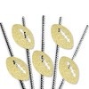 Big Dot of Happiness Gold Glitter Football Party Straws - No-Mess Real Glitter Cut-Outs & Decorative Baby Shower or Birthday Party Paper Straws -24 ct - 3 of 4