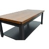 NicBex 48 Inch Rectangle Coffee Table with 2-Tier Storage for Living Room,Bedroom,No Assembly Required - 3 of 4