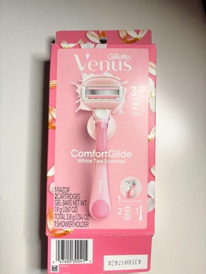 Venus Comfortglide White Tea Women's Razor + 2 Razor Blade Refills : Target