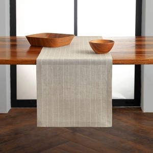 Solino Home Striped Linen Table Runner | Pinstripe - 1 of 4
