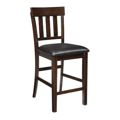 Photo 1 of ***PARTS ONLY*** Haddigan Upholstered Counter Height Barstool Dark Brown - Signature Design by Ashley