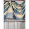 RLF Home 4" Top Tab High Quality Fabric Duncaster 2-Scoop Victory Swag for Windows 40" x 25" Porcelain - 3 of 4