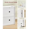 3-Door Flip Shoe Storage Cabinet with Adjustable Shelves, Holds 16-28 Pairs, Space-Saving Organizer, 9.4x41.5x32.6 Inches - 4 of 4