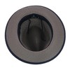 Richman Brothers Men's Polybraid Fedora Hat with Grossgrain Ribbon and Feather - 3 of 4