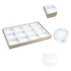 Unique Bargains PU Leather Jewelry Organizer Tray with Removable Dividers for Drawers Inserts - 2 of 4
