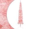 Artificial Half Christmas Tree Pink PVC, Steel 94.5 in - 3 of 4