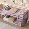 Okak Rubber Wood Twin Loft Bunk Bed,Low Profile Double Deck Bed with Wide Ladder & Reinforced Slats,Multi-Functional Loft Bed for Kids,Teens - 3 of 4
