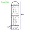 Maggift Patio Decorative Screens, Elegant Vine Pattern Yard Fencing, Pet-Safe Decorative Fence for Yard, Patio, Black, 19.7"*19.7"*71" - 4 of 4