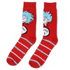 Dr. Seuss Cat In The Hat THING ONE THING TWO Mid Calf Crew Socks Multicoloured - image 2 of 4