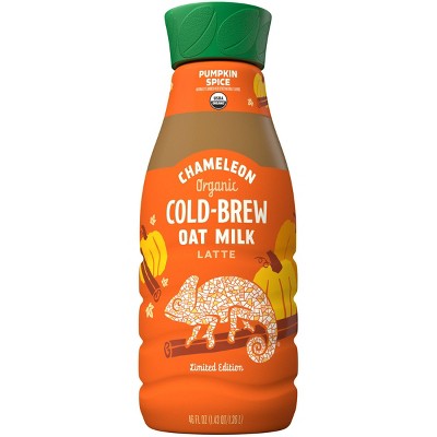 Chameleon Organic Pumpkin Spice Oat Milk Latte Cold Brew Coffee  - 46 fl oz