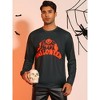 TATT 21 Men's Halloween Long Sleeves Pumpkin Printed Christmas Halloween Pullover Sweatshirt - 2 of 4