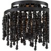 Crystorama Lighting Poppy 3 - Light Flush Mount in  Matte Black - 3 of 4