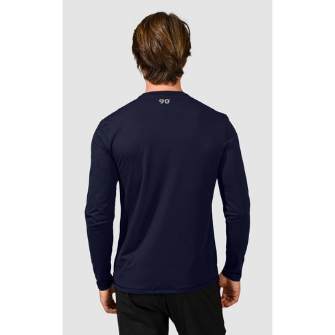 90 Degree By Reflex - Men's Nude Tech Crew Neck Long Sleeve Top