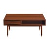 Dawson Modern Wooden Coffee Table with Storage Walnut - Teamson Home - 3 of 4