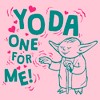 Girl's Star Wars Valentine's Day Yoda One for Me! Force T-Shirt - 2 of 4