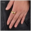 One Ring of Power Wedding Band Stainless Steel Mens Womens Ginger Lyne Collection - 4 of 4