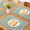 REGALWOVEN Plastic Placemats Set of 6 Placemats for Dining Table Decor Indoor Outdoor Washable Kitchen Table Mat Wipe Clean - 2 of 4