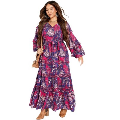 Avenue Women's Plus Size Willow Maxi Dress