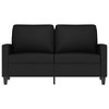 vidaXL 2-Seater Sofa Black 47.2 in. Velvet - 3 of 4