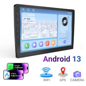 10 Inch Touchscreen Android 13 Car Radio With 8 Core Wireless Carplay And Android Auto 4+64G Double DIN Car Stereo - 1 of 4