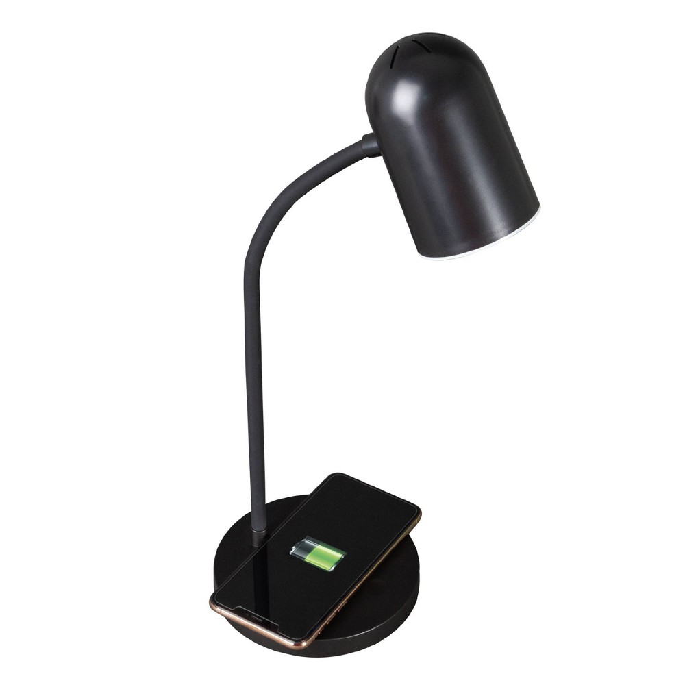 Photos - Floodlight / Street Light LED Brody Wireless Charging Desk Lamp Black - OttLite