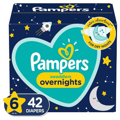 pampers swaddlers overnights diapers size 6