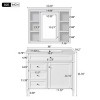 Bathroom Vanity Cabinets 36 Inches With Medicine Cabinet, Bathroom Floor Cabinets With 2 Soft Closing Doors And 4 Drawers-Cuddlewood - 4 of 4