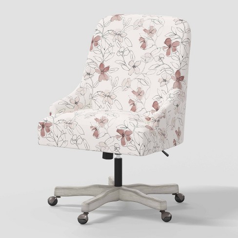 Floral desk deals chair