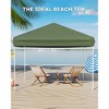 10x10 Heavy Duty Pop Up Canopy, Outdoor Canopy Tent with Portable Bag, 3 Adjustable Height - 3 of 4