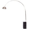 LeisureMod Arco Modern Arched Floor Lamp with Black Round Marble Base and Metal Dome Lamp Shade for Living Room and Bedroom - 3 of 4